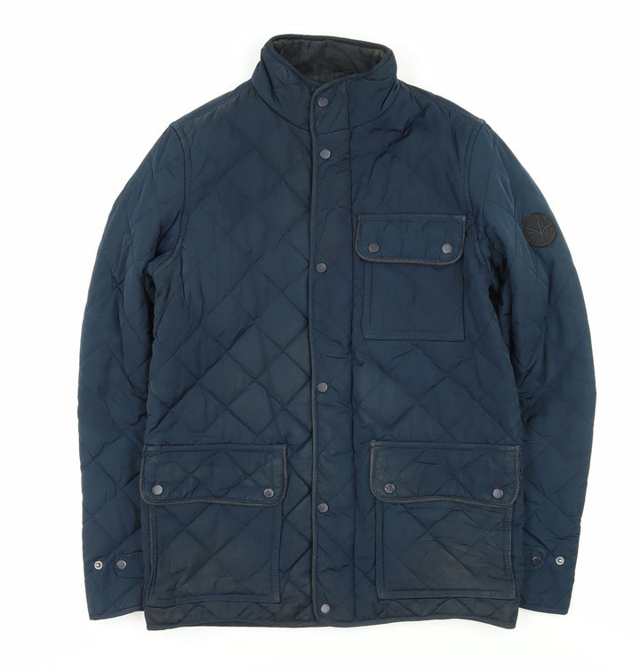 Firetrap Men's XS Blue Quilted Jacket - Casual & Warm