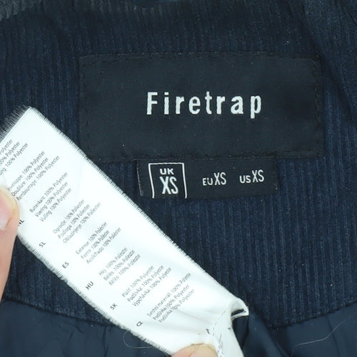 Firetrap Men's XS Blue Quilted Jacket - Casual & Warm
