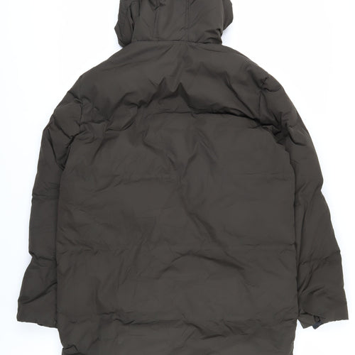 Marks and Spencer Unisex Green Puffer Jacket L