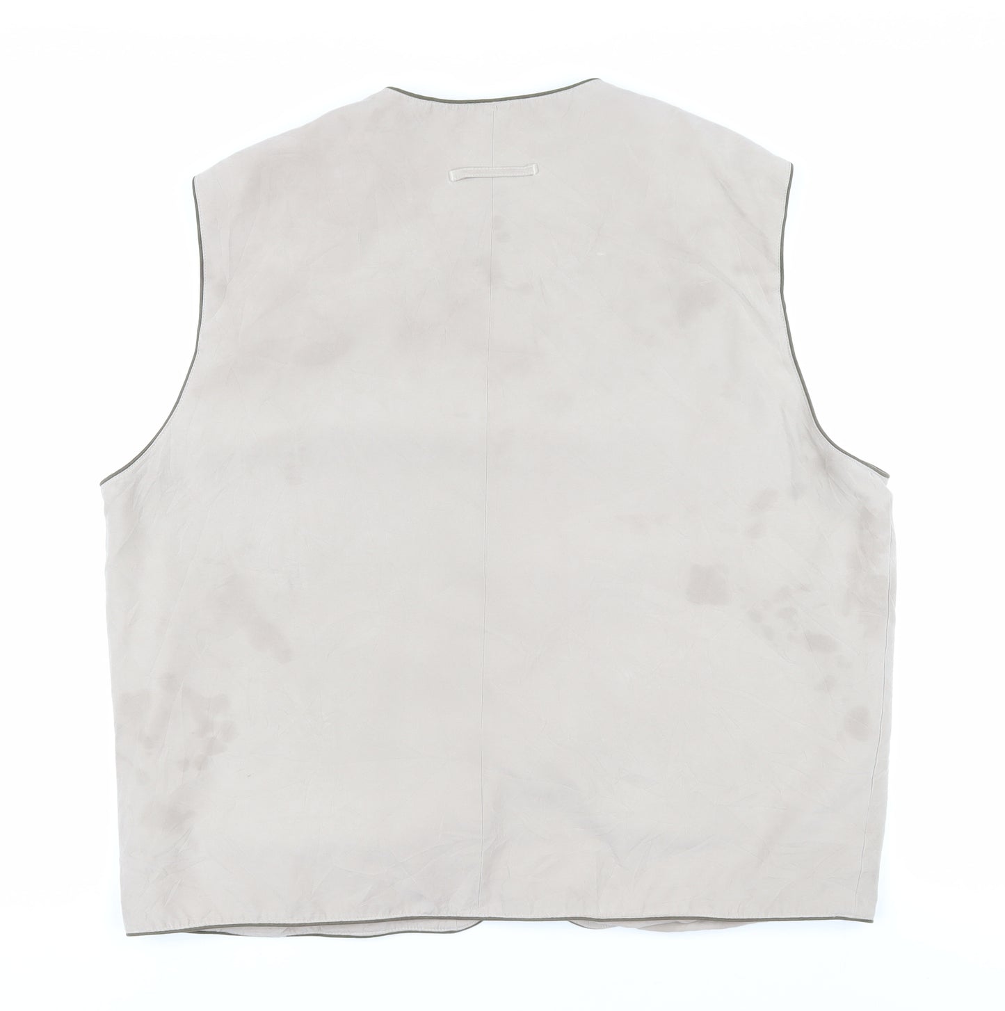 Mode Mille Unisex Beige Waistcoat 3XL Button Accent