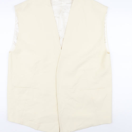 Zara Women's Ivory Vest M Sleeveless Jumper