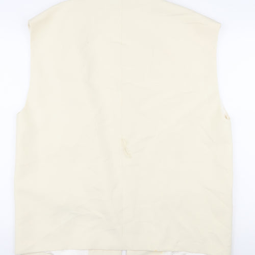 Zara Women's Ivory Vest M Sleeveless Jumper
