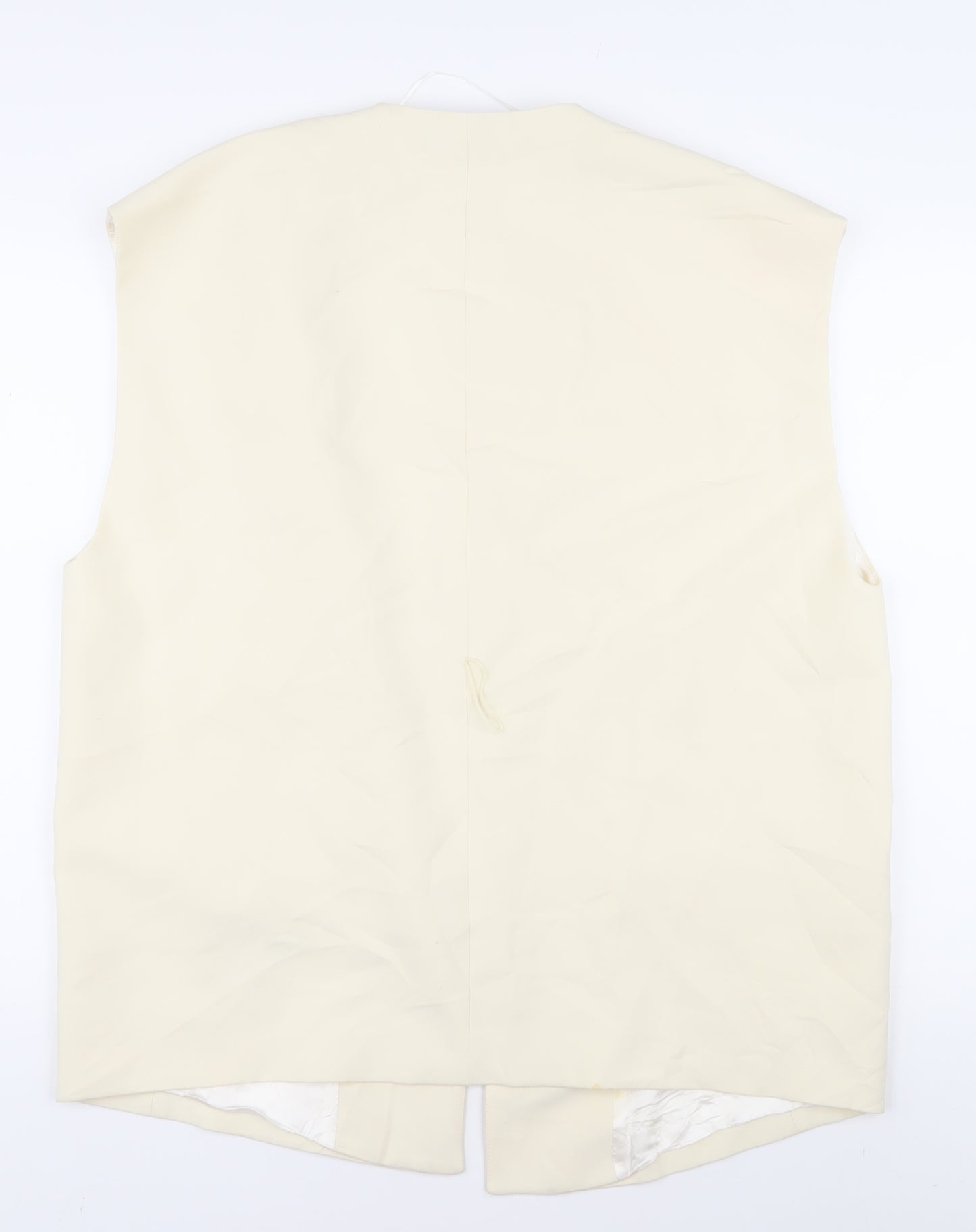 Zara Women's Ivory Vest M Sleeveless Jumper