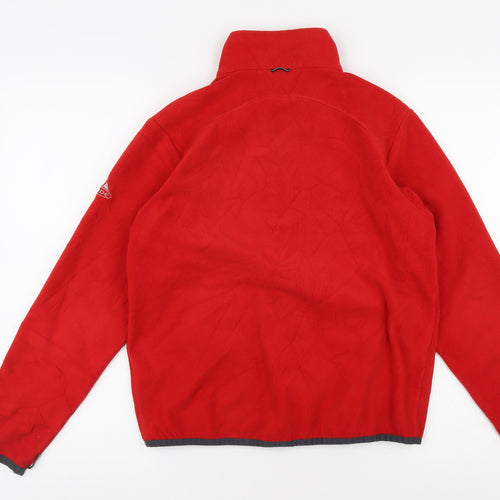 Vaude Boys Red Basic Jacket, Size 152, Fleece, Full Zip