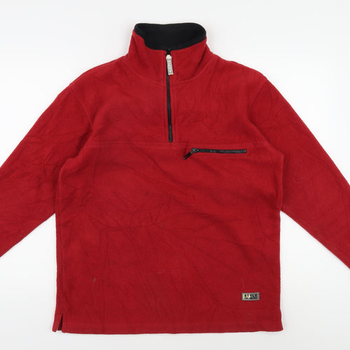 Style Unlimited Unisex Red Fleece Pullover Sweatshirt L