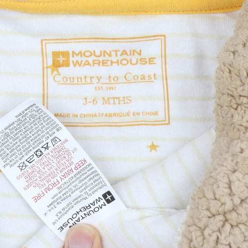 Mountain Warehouse Beige Unisex Baby Puffer Jacket 3-6 Mths