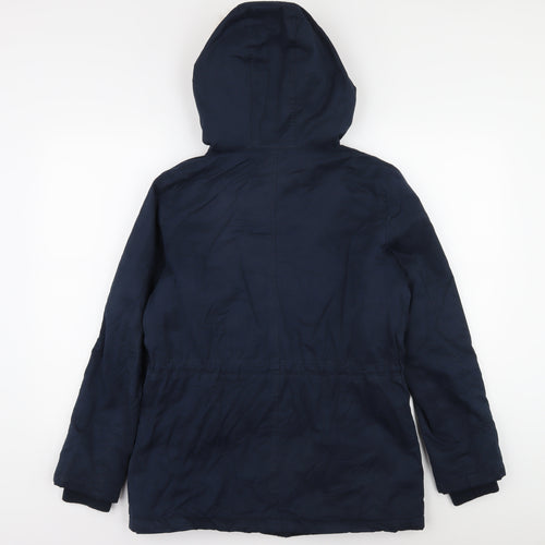 Oasis Women's Blue Parka Coat, Size S, Winter Insulated