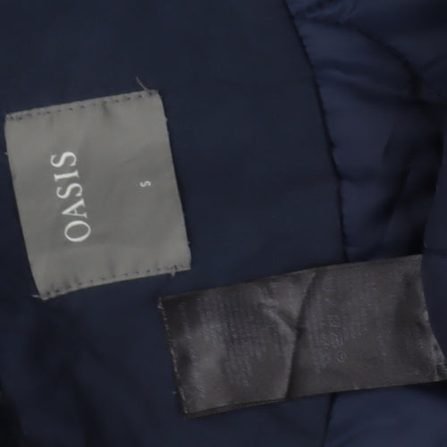 Oasis Women's Blue Parka Coat, Size S, Winter Insulated