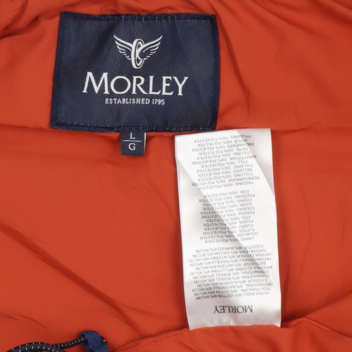 Morley Men's Blue L Puffer Waistcoat with Zipped Pockets