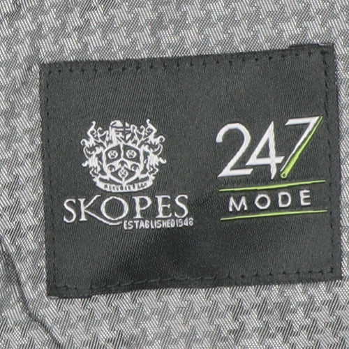 Skopes Men's Grey Suit Waistcoat 40R Regular Fit