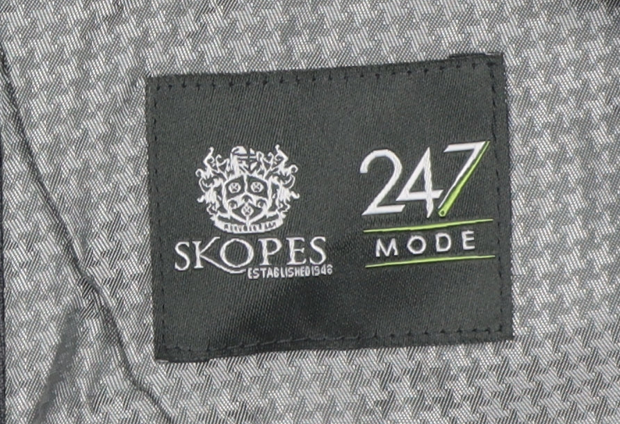 Skopes Men's Grey Suit Waistcoat 40R Regular Fit