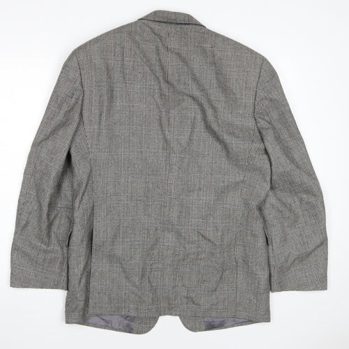 Odermark Mens Grey Wool Check Blazer 40S