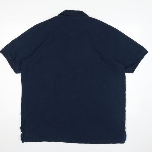 Pierre Cardin Men's Blue 3XL Colourblock Polo Shirt