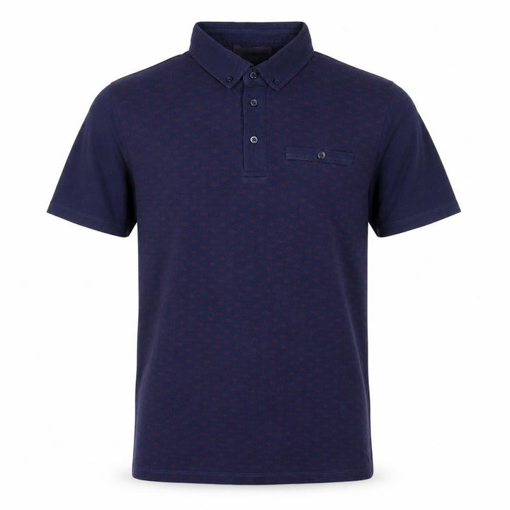 Jack & Jones Men's Blue M Graphic Polo Shirt