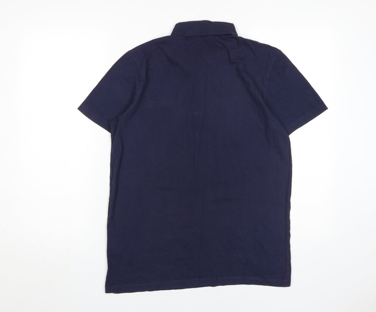 Jack & Jones Men's Blue M Graphic Polo Shirt