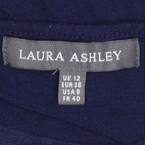 Laura Ashley Women's Blue Viscose Sleeveless Tank