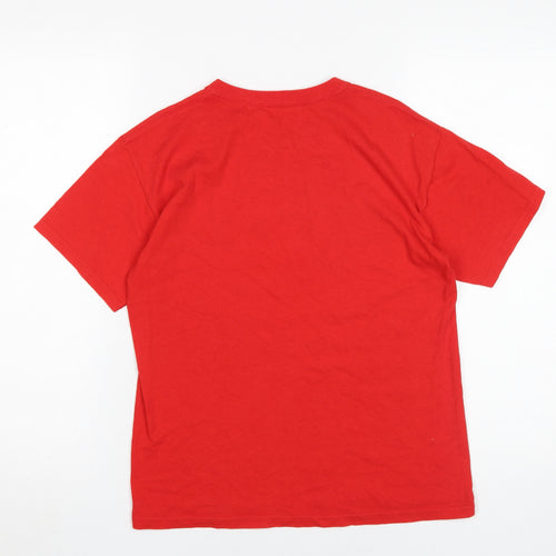 Levelwear Boys Red Graphic T-Shirt Size L Casual Pullover