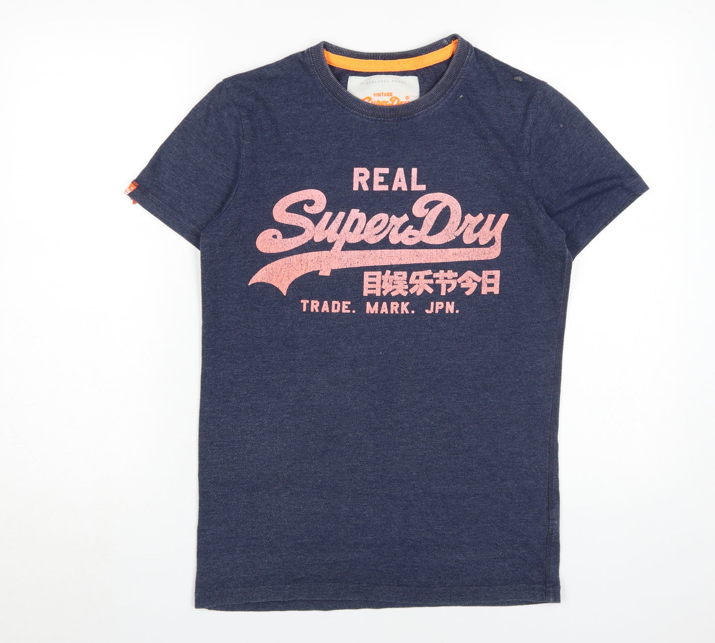 Superdry Women's Blue T-Shirt, Size S, Casual Style