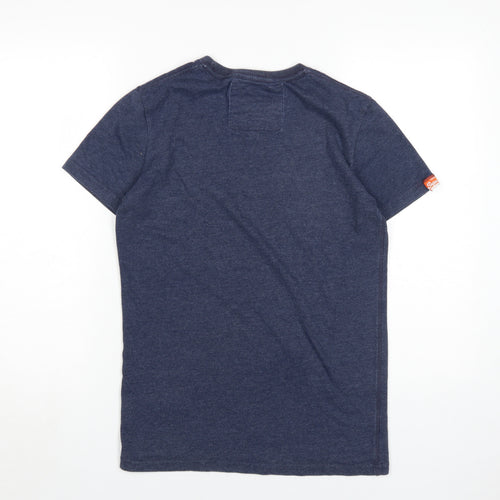 Superdry Women's Blue T-Shirt, Size S, Casual Style