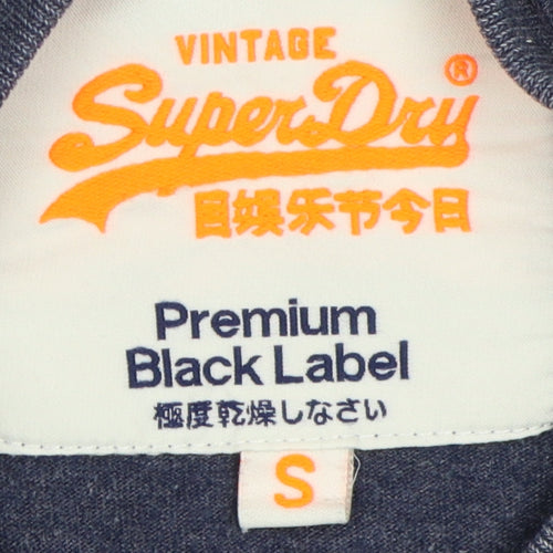 Superdry Women's Blue T-Shirt, Size S, Casual Style