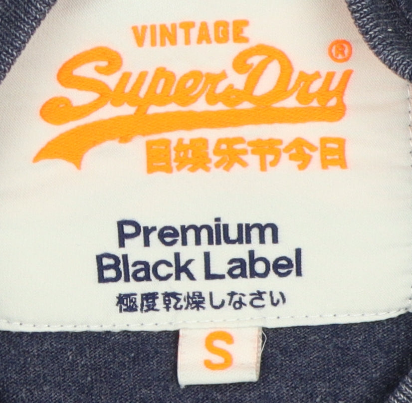 Superdry Women's Blue T-Shirt, Size S, Casual Style