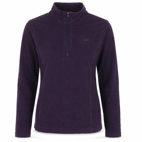 Gap Women's Purple M Henley 1/4 Zip Sweatshirt Casual