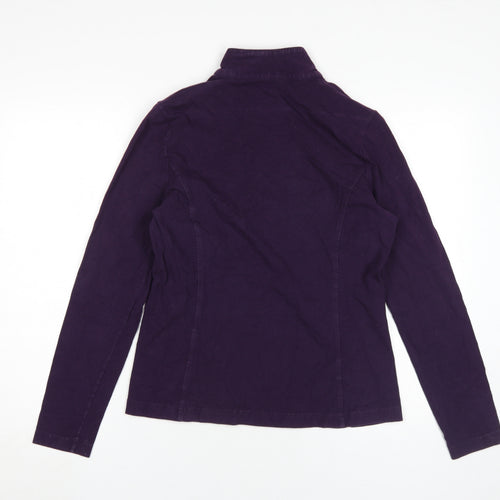 Gap Women's Purple M Henley 1/4 Zip Sweatshirt Casual
