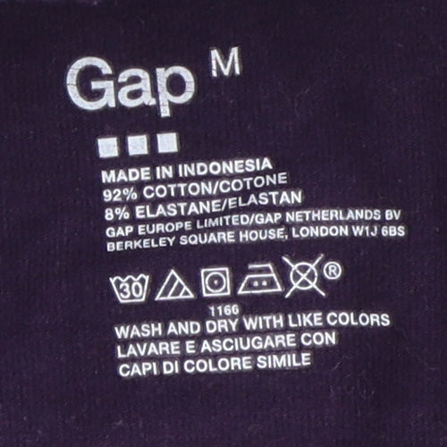 Gap Women's Purple M Henley 1/4 Zip Sweatshirt Casual