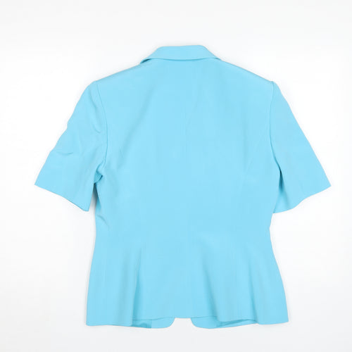 Country Casuals Women's Blue Silk Blazer Size 10