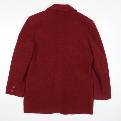 Promiss Women's Red Wool Coat Size 12 - Classic Style