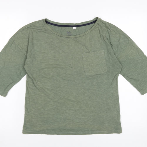 Boden Women's Green T-Shirt, Size S, Basic Style