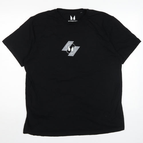 MyProtein Men's Black XXL Graphic Logo T-Shirt