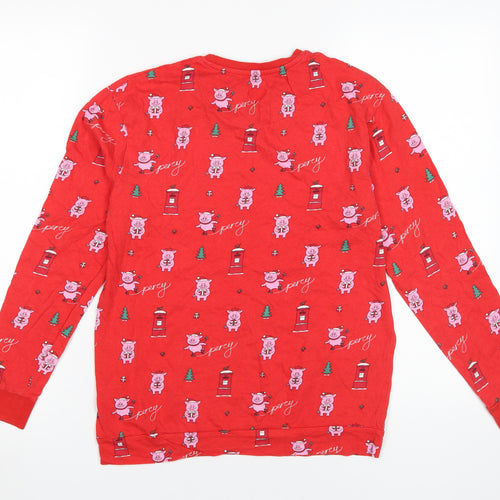 Marks and Spencer Girls Red Percy Pig Pyjama Top 13-14 Years