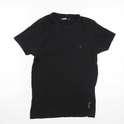 French Connection Black Cotton Men's T-Shirt, Size S