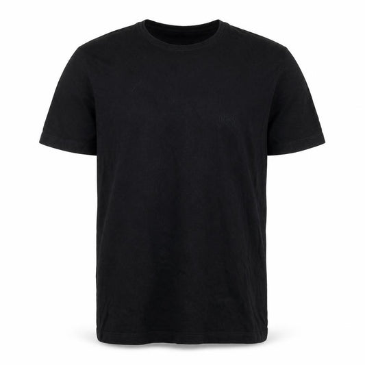 Front view of Hugo Boss Men's Black Cotton T-Shirt, size S, Short Sleeve