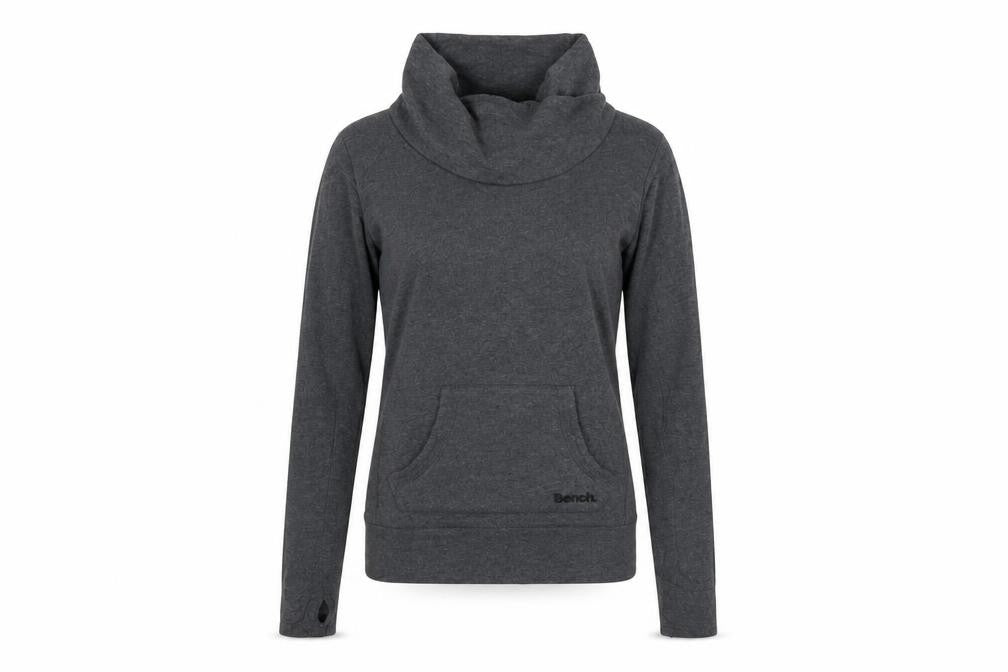 Bench Women's Black Parka Jacket with Hood - Size L
