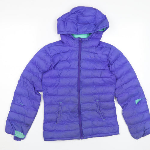 Mountain Warehouse Girls Purple Puffer Jacket 9-10 Years