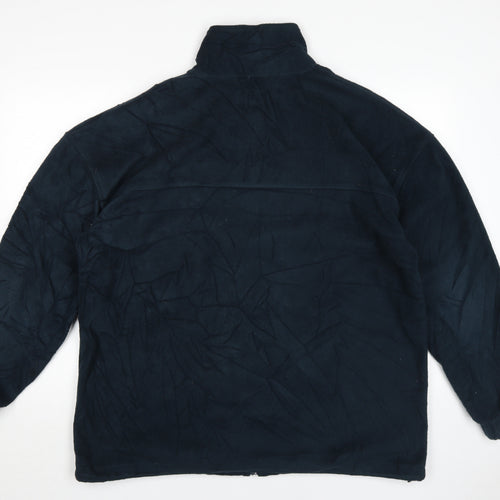 Arco Men's Blue Fleece Jacket Size L Casual Winter Warm