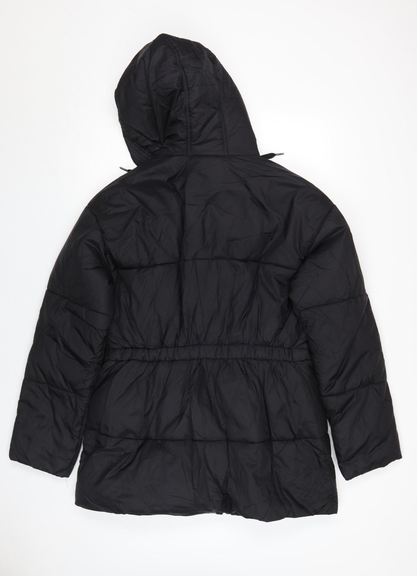 Vero Moda Women's Black Hooded Puffer Jacket Size 8