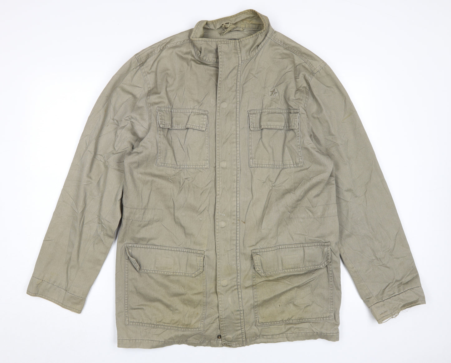 Etcetera Men's Beige Military Jacket M