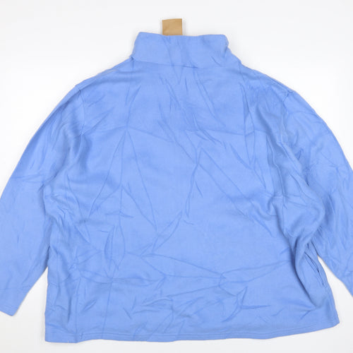 Anne De Lancay Blue Women's 2XL Fleece Jacket