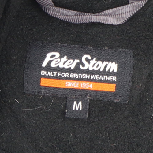 Peter Storm Men's Black M Windbreaker Jacket - Casual Outdoor