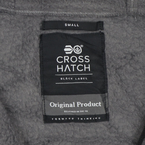 Crosshatch Men's Grey Hooded Fleece Jacket Small
