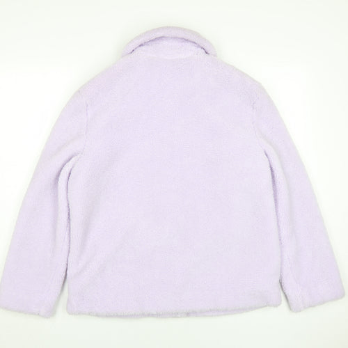 Marks and Spencer Women's Purple Fleece Jacket Size 10