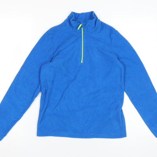 Mountain Warehouse Boys Blue 1/4 Zip Fleece Sweatshirt 11-12 Years