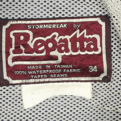 Regatta Unisex Blue Windbreaker Jacket Size 6 Waterproof