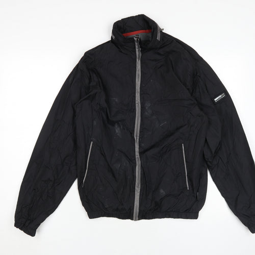 Rockport Men's Black Windbreaker Jacket S Casual
