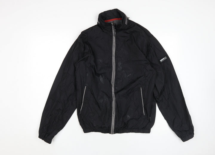Rockport Men's Black Windbreaker Jacket S Casual