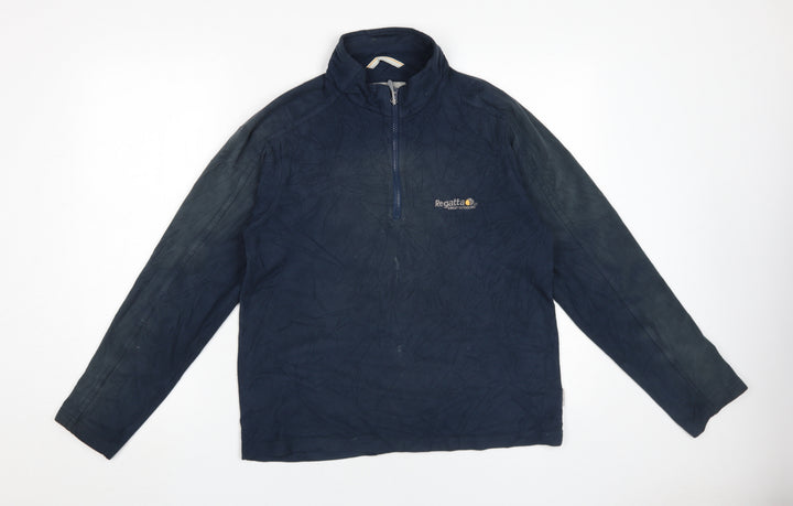 Regatta Men's Blue 1/4 Zip Fleece Sweatshirt S