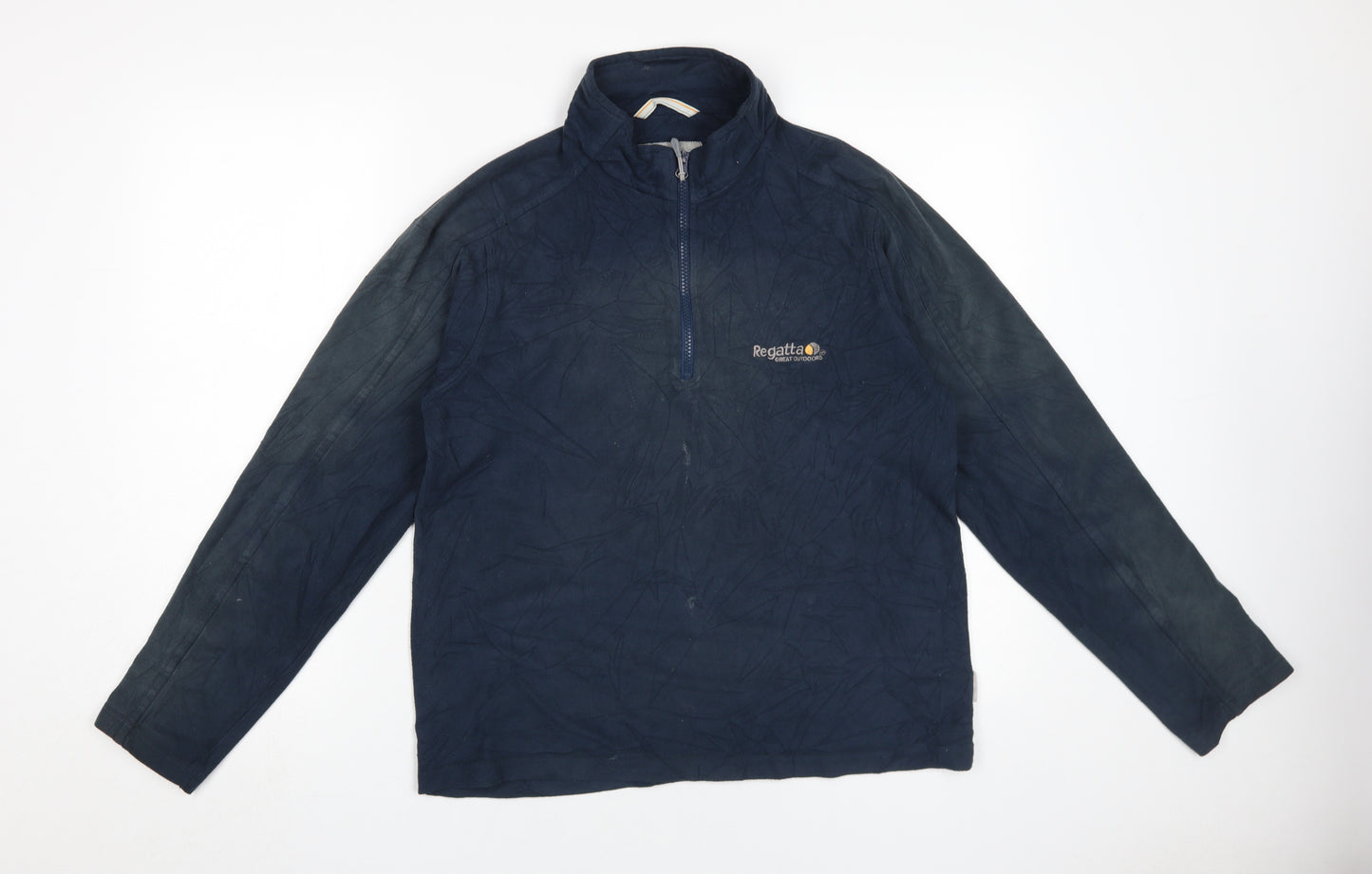 Regatta Men's Blue 1/4 Zip Fleece Sweatshirt S